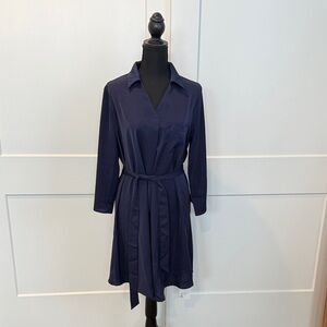 Elegant Navy Blue Women's Dress
